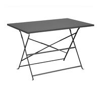 Table de jardin pliante acier époxy - Cuba - L.110 x l.70 cm - 4 personnes