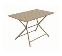 Table de jardin pliante aluminium - Globe - L.110 x l.70 cm - 2 à 4 personnes