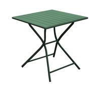 Table de jardin pliante aluminium - Globe - L.70 x l.70 cm - 2 personnes