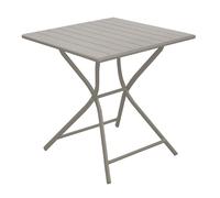 Table de jardin pliante aluminium - Globe - L.70 x l.70 cm - 2 personnes