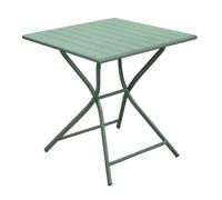 Table de jardin pliante aluminium - Globe - L.70 x l.70 cm - 2 personnes