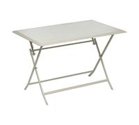 Table De Jardin Pliante Azua En Aluminium - 4 Places Beige