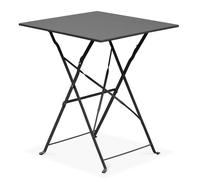 Oviala Table de Jardin Pliante bistrot en Acier Gris