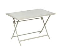 Hespéride - Table de Jardin Pliante Rectangulaire Azua Argile - 4 Places - Aluminium Traité Epoxy Antirouille