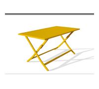 Table de jardin pliante en aluminium