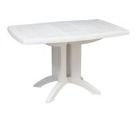 Table de Jardin pliante en résine VEGA - GROSFILLEX - 118 x 77 cm Blanc