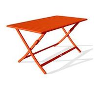 Table de Jardin Pliante "Marius" 140cm Orange Orange G