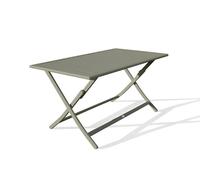 Table de jardin pliante MARIUS (140x80 cm) en aluminium - VERT KAKI