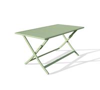 Table de jardin pliante MARIUS (140x80 cm) en aluminium - VERT LAGUNE