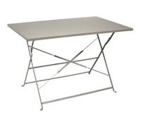 Table de jardin pliante Palerme 110 x 70 cm taupe Marron G