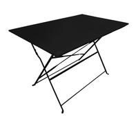 Table de Jardin Pliante "Palerme" 110cm Noir