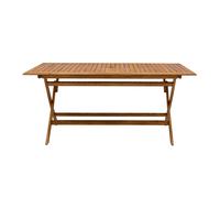Table de jardin pliante rectangulaire en bois massif L170 cm SANTIAGO