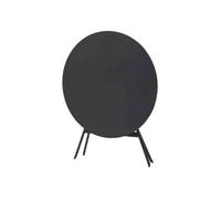 Hespéride - Table de Jardin Pliante Ronde Greensboro Gris Graphite - 4 Places - Acier Traité Epoxy Traitement Antirouille Renforcé
