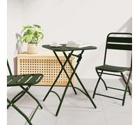 Table De Jardin Pliante Vidaxl Vert Foncé 55x55x73 Cm Acier