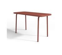 Table de jardin pour enfants en métal L.80 cm - Terracotta - POPAYAN de MYLIA