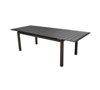 Table de jardin rectangulaire extensible Louisiane en aluminium - graphite 187/247 cm Graphite