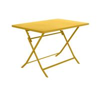 Table De Jardin Rectangle Greensboro 110 X 70 Cm Moutarde - Hespéride Multicolore