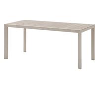 Table De Jardin Rectangulaire Alu Evasion 6 Places Effet Bois Lin Et Argile - Hespéride Multicolore