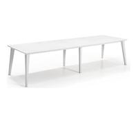 Table de jardin - rectangulaire - blanc - en résine - 8 à 10 personnes - Lima - Allibert by KETER