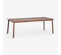 Table De Jardin Rectangulaire En Bois D'acacia Kaela Brun Acacia Foncé 220 X 100 Cm