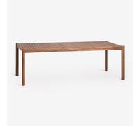 Table De Jardin Rectangulaire En Bois D'acacia Karvia Brun Acacia 220 X 100 Cm