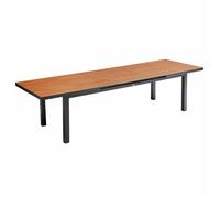 Table de jardin rectangulaire extensible bois 12 à 14 places Melbourne - Oviala