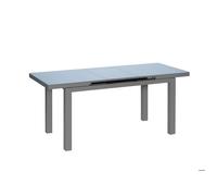 Table de jardin rectangulaire extensible en aluminium Ibiza Anthracite 10/12 places - Jardiline