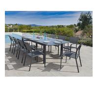 Table De Jardin Milos Extensible En Aluminium Pour 8/10 Personnes Multicolore
