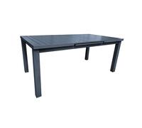 Table Rectangulaire Extensible Santorin 8/10 Personnes En Aluminium Finition Uni Gris-Bleuté - Jardiline Multicolore