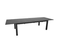 Table de jardin rectangulaire extensible Genes - graphite 220/270/320 cm