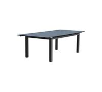 Table De Jardin Rectangulaire Extensible - Gris Anthracite - Aluminium - 12 Personnes - 240/300 X 100 Cm - Miami - Dcb Garden