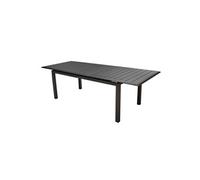 Table de jardin rectangulaire extensible Louisiane en aluminium - graphite 187/247 cm Graphite