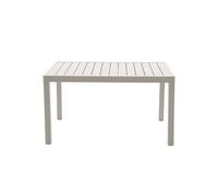 Table de jardin rectangulaire extensible oppa, beige - jardideco