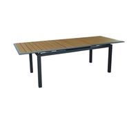 Table de jardin - Rectangulaire - Extensible - Structure en aluminium - 8/10 p. - LOUISIANE - Proloisirs