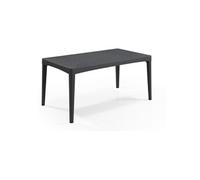 Table de jardin rectangulaire graphite en résine 6 personnes Girona Allibert by KE