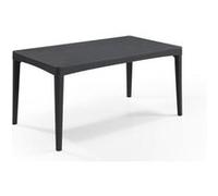 Table de jardin rectangulaire graphite en résine 6 personnes Girona Allibert by KE Graphite G