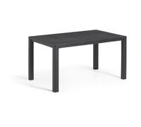 Table de jardin - rectangulaire - gris graphite - en résine finition bois - 4 à 6 personnes - Julie - Allibert by KETER