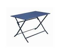 Table de jardin rectangulaire Lorita - bleu 110 x 71 x 70 cm