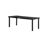 Outsunny Table à Manger de Jardin pour 8 Personnes, Table de Jardin extérieure en Aluminium, pour Patio, terrasse, 190 x 90 x 74 cm, Noir