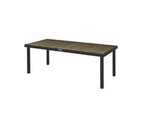 Outsunny – Table à manger de jardin pour 8 personnes – Aluminium – 190×90×74 cm – Marron