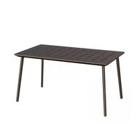 KETER METALEA Table de jardin, 146 x 87 x 75 cm, imitation métal bronze 17209811