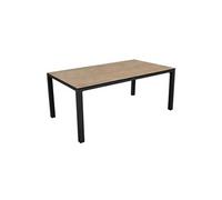 Table de jardin rectangulaire Stonéo 220 cm en Aluminium - plateau Kedra - graphite/lenk