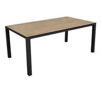 Table de jardin aluminium plateau Kedra® - Stoneo - L.220 x l.100 cm - 8 personnes
