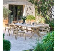 Table de jardin rectangulaire XENIA Eucalyptus 10 places - certifié FSC® Hespéride