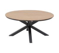 Table de jardin ronde alu acacia oriengo 4 places graphite - hespéride