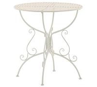 Table de jardin ronde Amanda , Blanc