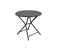 Table de jardin ronde en aluminium 2 personnes Globe Graphite