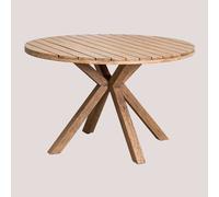 Table De Jardin Ronde En Bois Naele Ø120 Cm