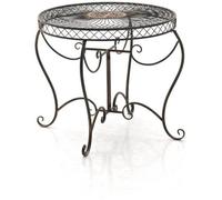 Table de jardin ronde en fer forgé Sheela - CLP - Bronze - Diamètre 90 cm