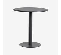SKLUM Table de Jardin Ronde en Métal (Ø70 cm) Mizzi Gris Graphite